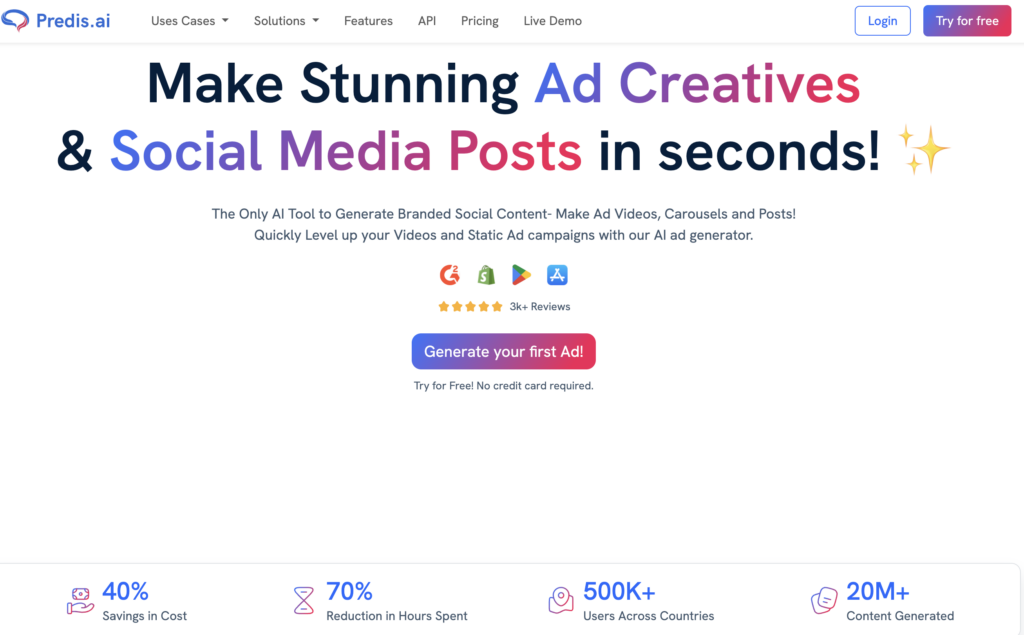 make stunning social media posts using Predis.ai